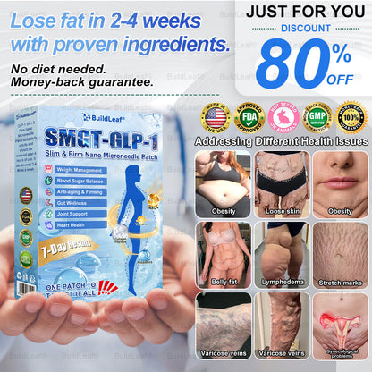 C US 🏥FDA Store |𝐵uil𝗱𝐿ea𝐟® 𝑮𝐋𝑃-1 Slim & Firm 𝑁ano 𝑀icroneedle 𝑃atch with Collagen,Turmeric&Matrixyl 3000 丨Obesity,Cardiovascular Diseas, Diabetes, Sleep Apnea, Joint Problems and More